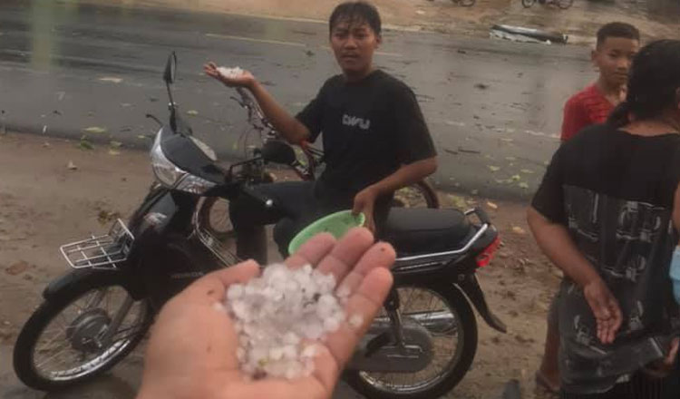 雹、強風、豪雨がカンダル州アンスヌール区を襲う