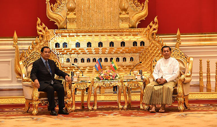 フンセン首相のミャンマー外交、「軍政権に正当性を与えていない」と抗弁