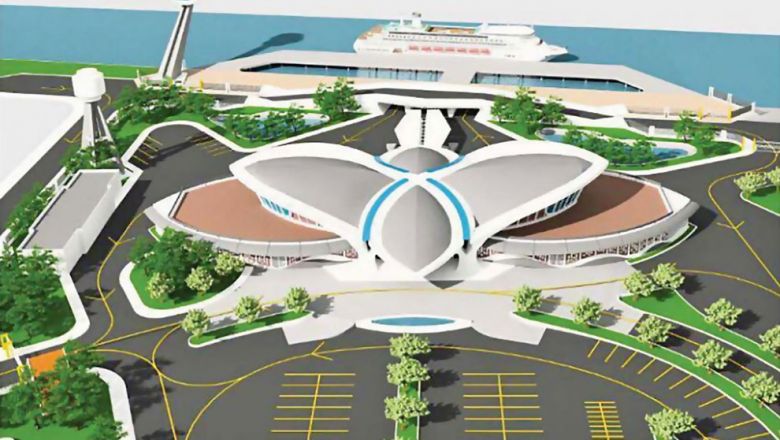 カンポット国際観光港、５か月遅れの４月に完成か、現在9割の進捗