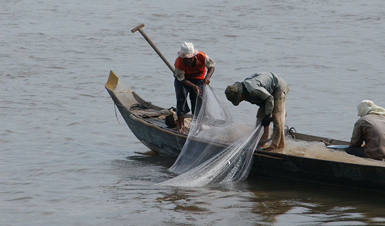 トンレサップ水系の組織的な違法漁法でベトナム人首謀者を逮捕