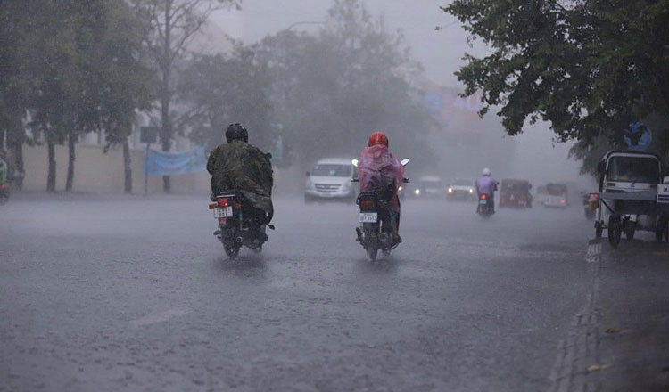 週間天気予報　カンボジア　雨季が本格的に始まった