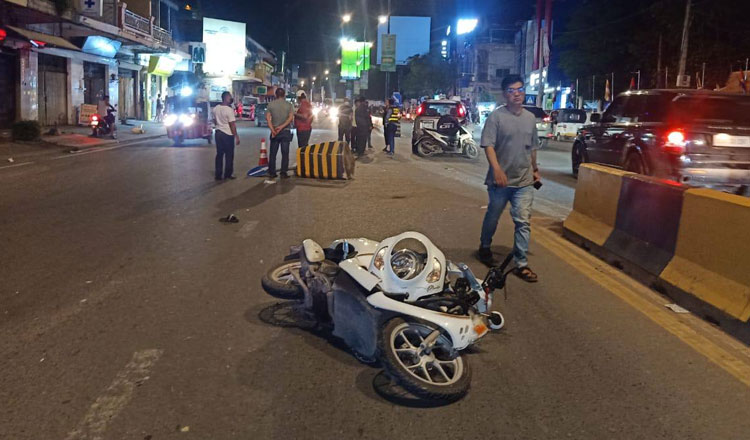 プノンペン　昨晩、酔っ払い運転の中国人がバイク女性2名に重傷を負わす