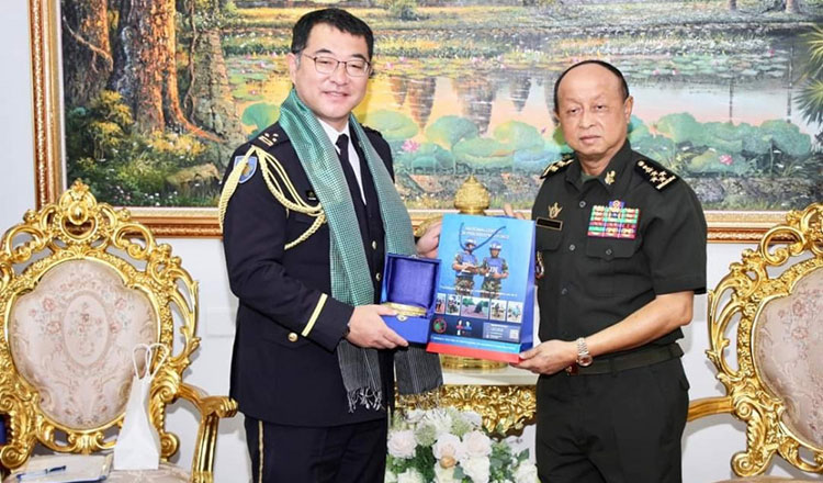 カンボジア　日本に国連平和維持軍の訓練の継続を要請
