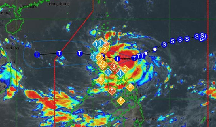 「超大型台風・ノル」がカンボジアに大雨と洪水をもたらす懸念あり