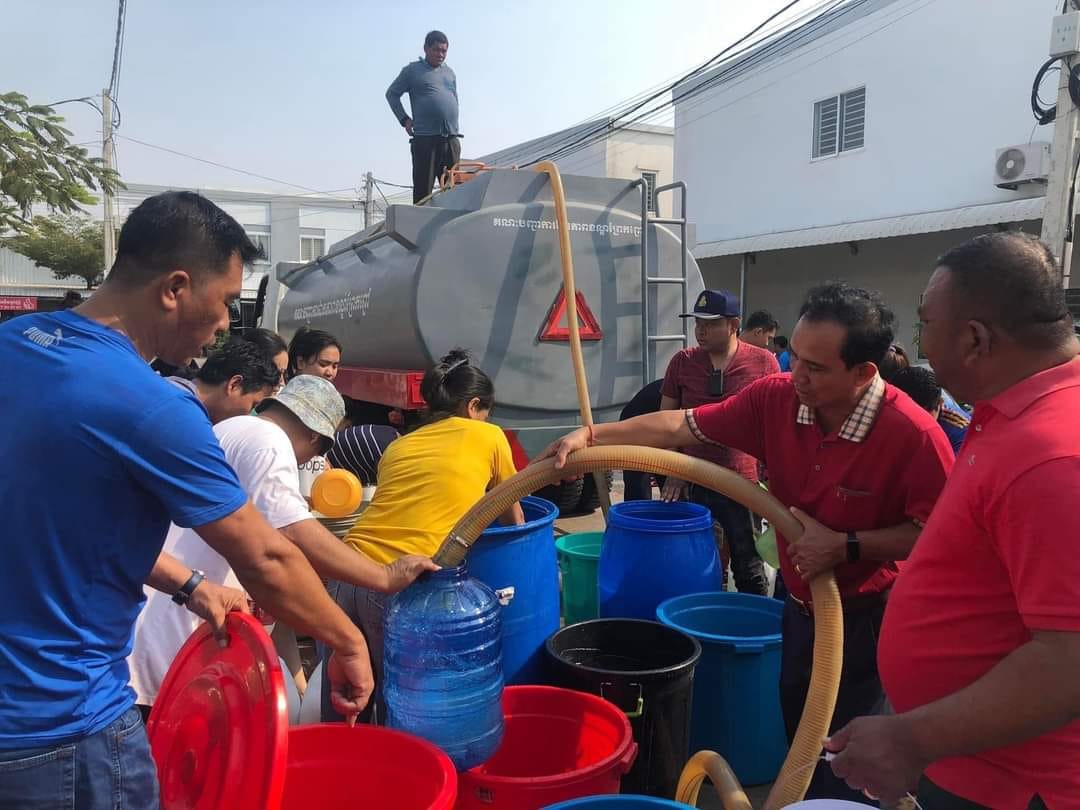 水不足（断水）がプノンペンの郊外地域で深刻化