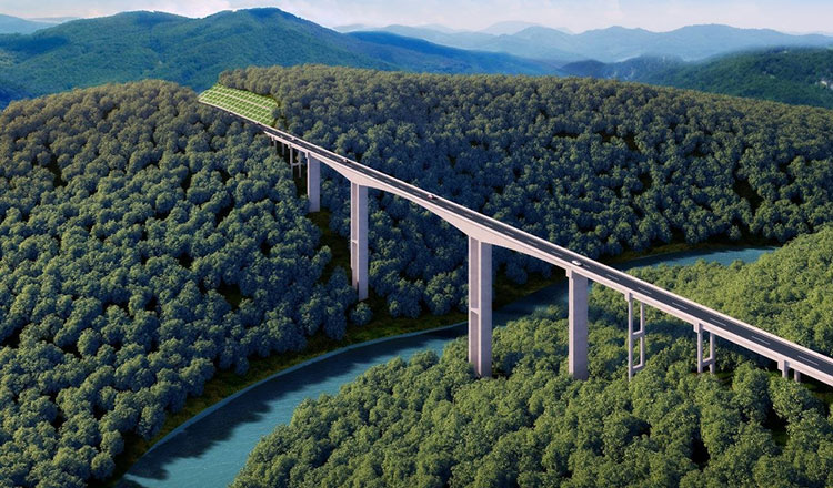 国内で最も高い橋が 2025 年 5 月までに完成予定