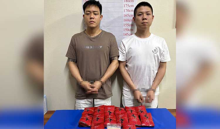 プノンペン　中国人2人が麻薬約3kg所持で逮捕