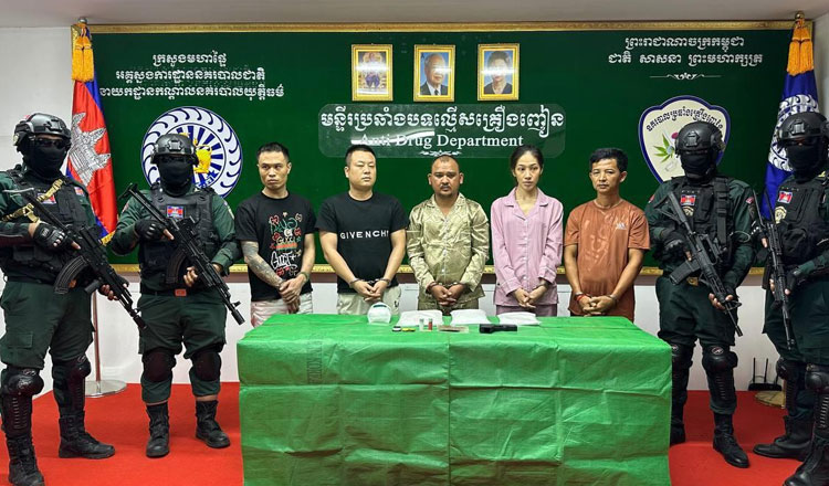 シハヌークビルなど　麻薬の密輸業の中国人3人とカンボジア人2人を逮捕