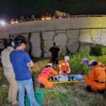 プノンペン　飲酒運転バイクが暴走し橋から転落、運転手は重傷