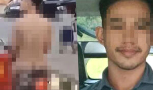 バッタンバンで裸のバイク・ライダーを発見、警察が拘留・調査