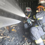 プノンペンのポチェントン市場で火災で一時騒然