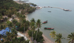 「ウサギ島」の新港の造成は50%完了、完成後の期待高まる