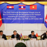 ラオス、カンボジア・ベトナム　開発トライアングル会議をラオスで主催