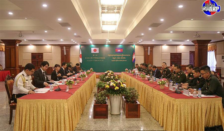 カンボジアと日本のハイレベル防衛対話