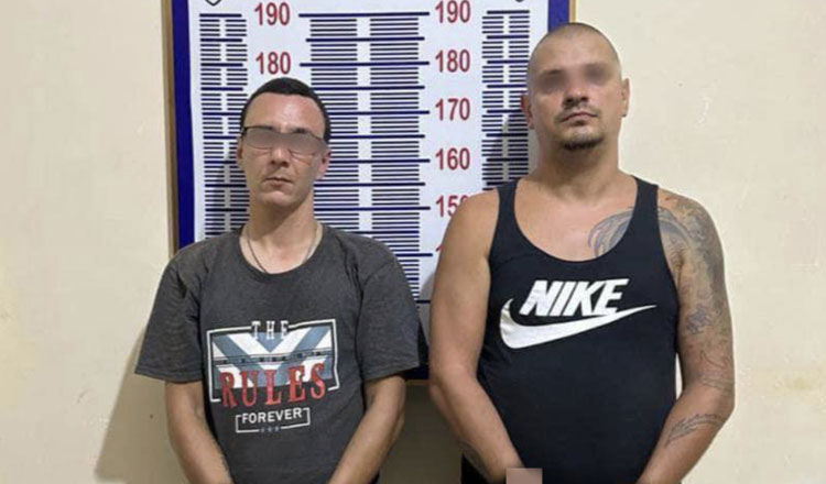カンポット　麻薬摘発で外国人男性2人を拘束