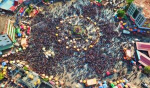 カンポット州にはクメール正月の4日間に約140万人の行楽客