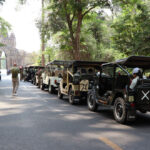 シェムリアップ　アンコール寺院遺跡観光でジープが人気