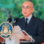 国王　新年を祝してクメール正月を重要な祭りと呼びかけ