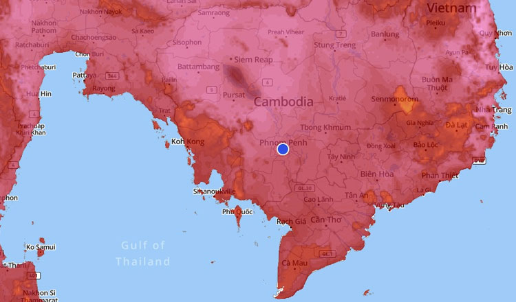 灼熱の熱波、タイで30人が死亡、カンボジアの気温は42℃に達するか