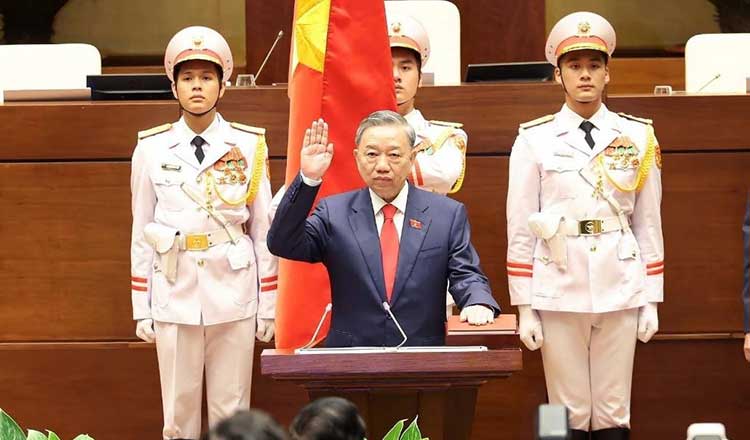 カンボジア上院は新ベトナム大統領との協力を期待