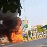 プノンペンのトゥクトゥク爆発炎上に驚き