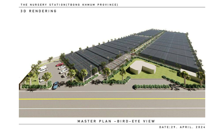 カンボジア最大の初の苗床育成園がトゥボンクム州に誕生予定