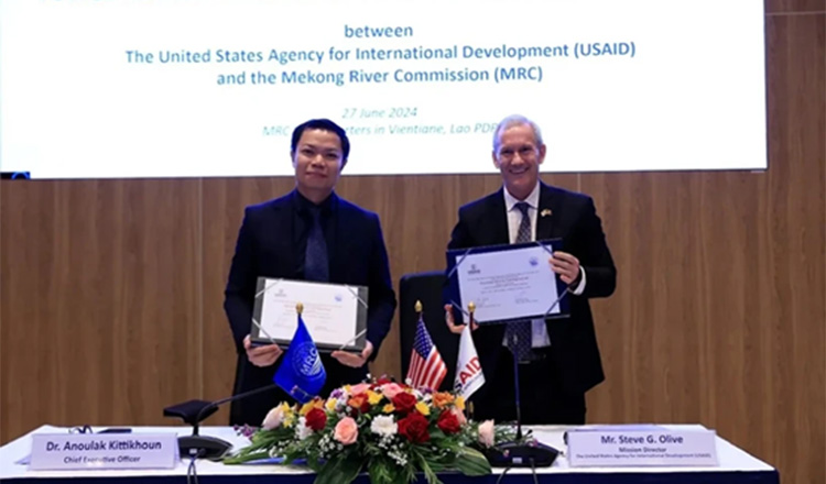 米国国際開発庁（USAID）、メコン川委員会（MRC）と500万ドルの助成金を契約