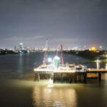 バサック・チャク・アングレ・クロム橋プロジェクト　現在10％以上が完了