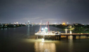 バサック・チャク・アングレ・クロム橋プロジェクト 現在10%以上が完了