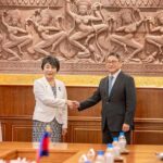 上川外務大臣　日本からのお土産、巡視船を供与