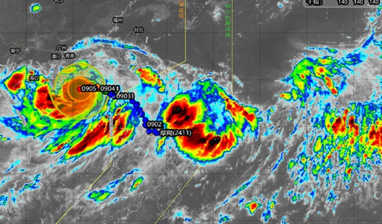 超大型台風「ヤギ」がカンボジアの一部に大雨をもたらす、警戒を