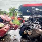 カンダル州国道1号線　車両3台が絡む事故、中国人2人死亡