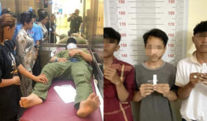 プノンペン 警官に向けて故意にバイクで突っ込んだ3人を逮捕