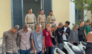 プノンペン 3つのギャング集団が法廷へ