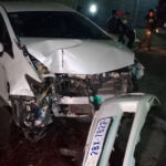 プノンペンで衝突事故後、飲酒運転容疑者が逃走を図る