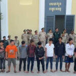 プノンペンで犯罪取り締まり、22人を逮捕