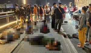 プノンペンの夜 飲酒運転で受賞者を含む10人が負傷