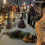 11人を負傷させた飲酒運転者を逃亡図る、住民が拘束