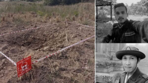 ウドンミエンチェイ州 作業中に地雷除去作業員2人が死亡