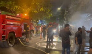 プノンペン　ボンケンコン地区警察署の火災で被害発生