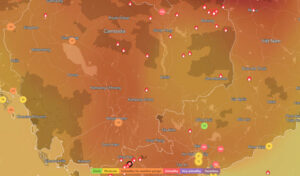 プノンペン、27日晩「不健康」な大気汚染レベルに到達