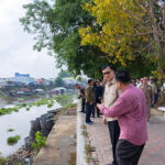 チア外相、カンボジア・ベトナム国境沿いの河川堤防建設を視察