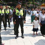 正月　サンクランタ期間中に2,000人の警備員を配置