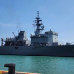 日本の自衛隊艦船がリアム海軍基地に初寄港