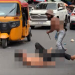 プノンペンの刺傷事件でナイフを持った男が逮捕される