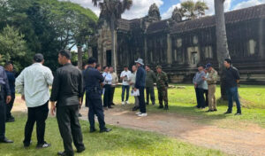 世界遺産：アンコール遺跡群に避雷針を増設