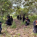 シェムリアップ軍警察がゲリラ戦訓練を実施