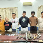 プノンペン　地元の武装麻薬グループの８人を摘発