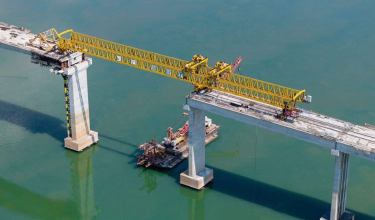 クラティエ・メコン橋、96%完成