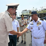 ロシア海軍艦艇がシハヌークブル港への親善訪問を終了